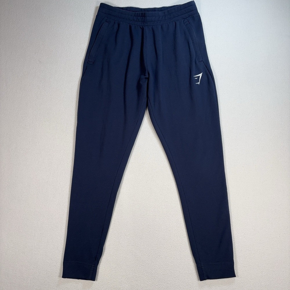 Gymshark Critical 2.0 Joggers Sweatpants Men's S Navy Stretch Drawstring A1A1Z